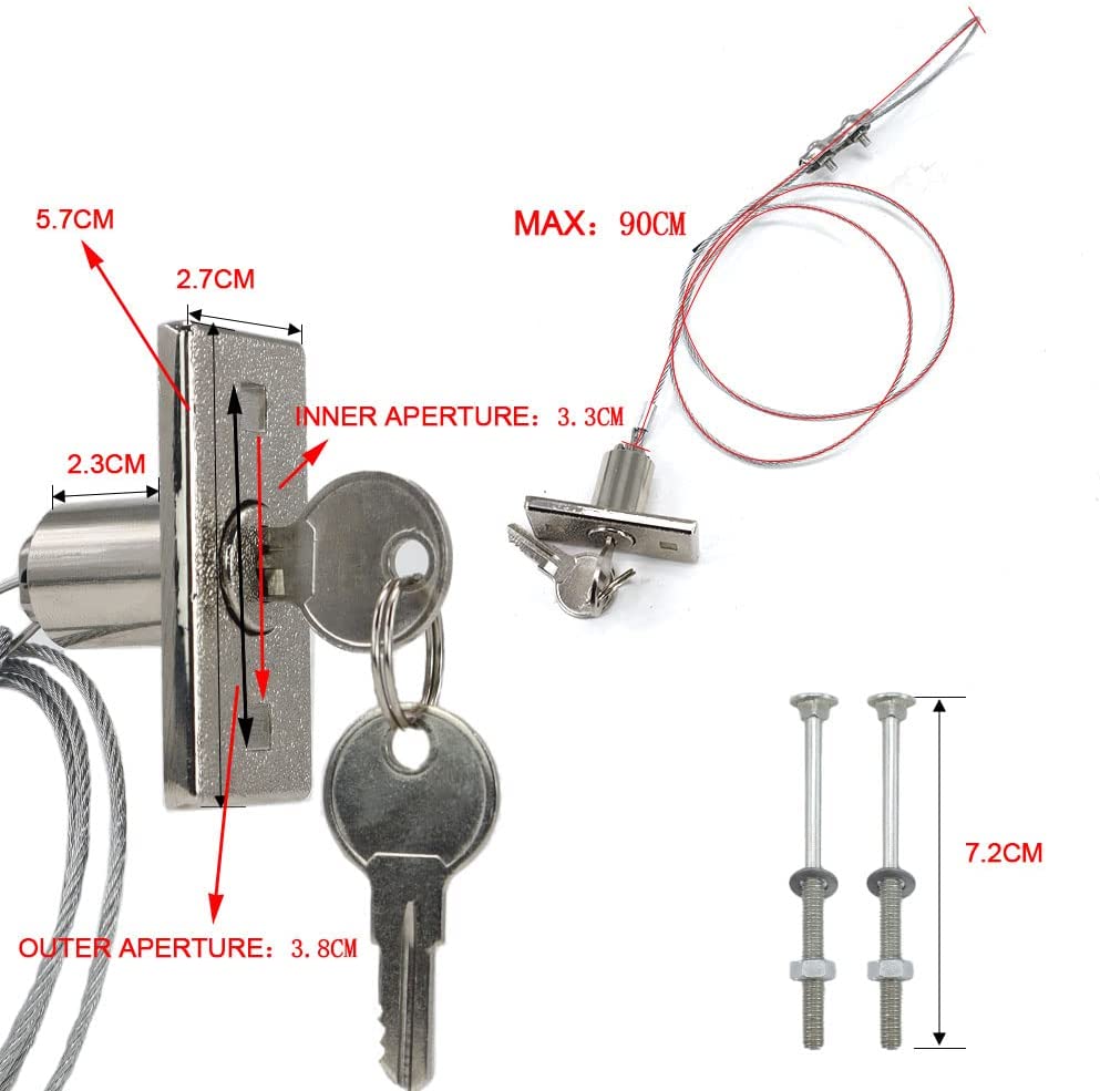 Garage Door Universal Emergency Lock Set